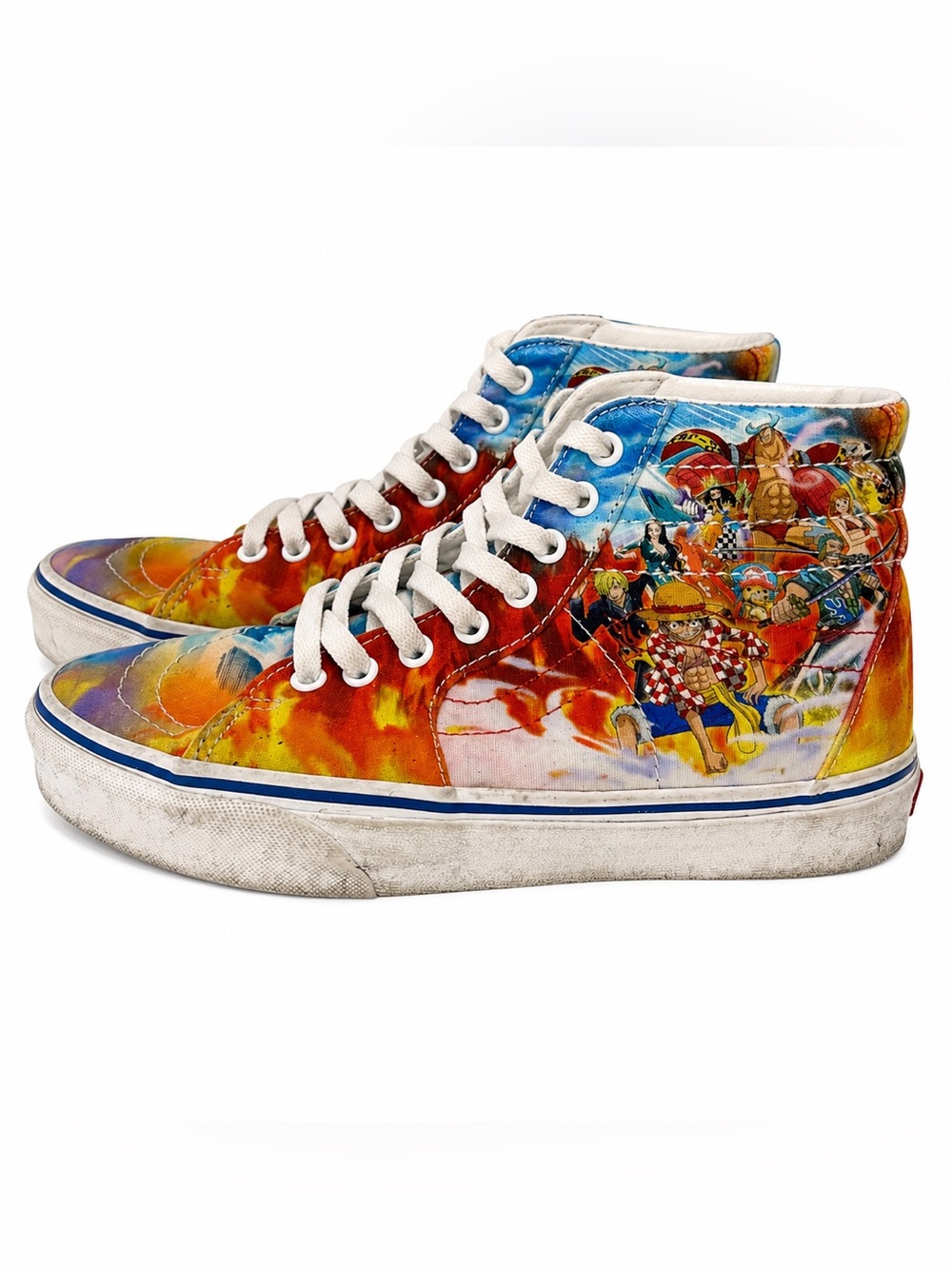 Vans x One Piece Sk8-Hi Anime High Top Sneakers Men’s 6 Women’s 7.5